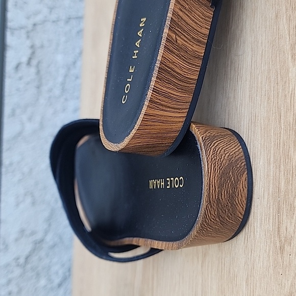 Cole Haan Women's Dark Blue Suede Mules Size 7B - Picture 5 of 12